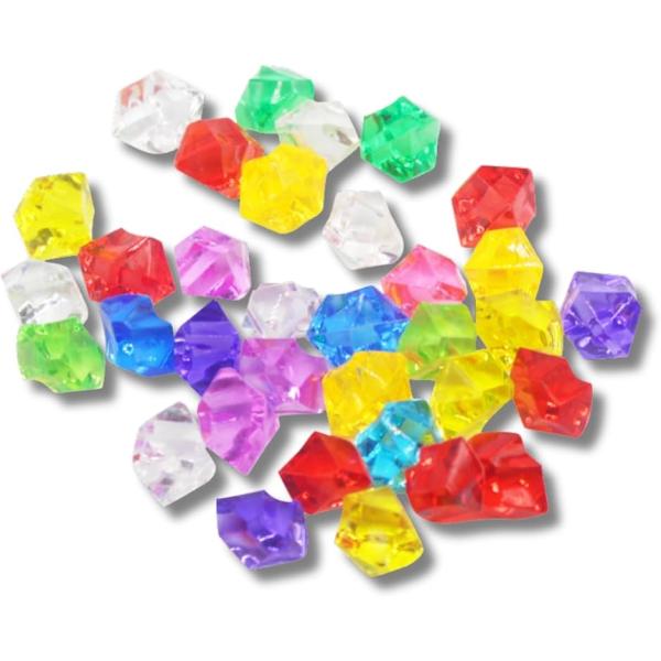 宝石おもちゃ 200個セット カラフル 装飾 DIY用 クラフト用 カラーストーン パーティー装飾 ...