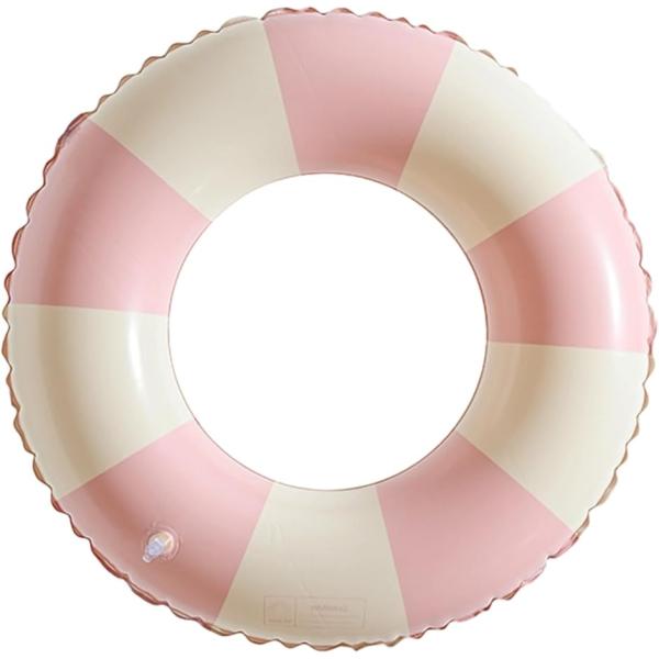 浮き輪 ファミリー向け ワイドタイプ 快適クッション設計 ビーチ＆プール用 PVC素材 リゾート気分...