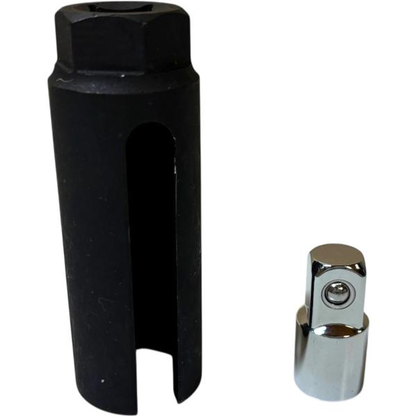 YESprime O2センサー ソケット 22mm O2センサーソケットレンチ ディープ ストレート...