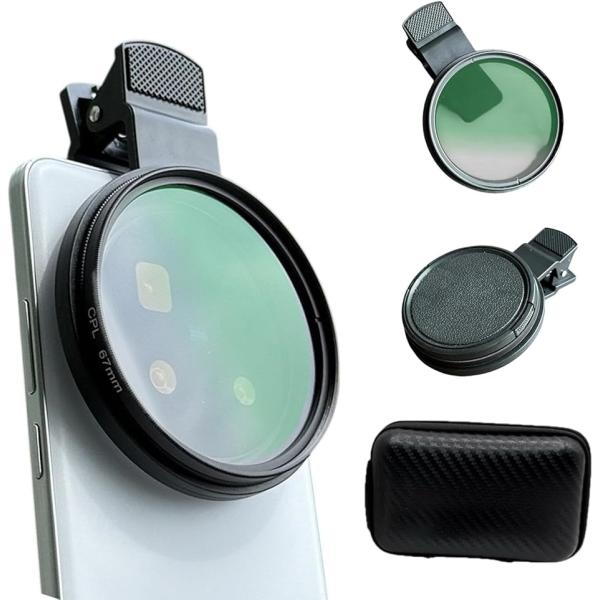 【互換品】67mm 互換性 偏光フィルター cplフィルター スマホ マクロレンズ レンズフィルター...
