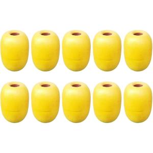 サイドフロート フロートボート 浮き 釣り 10個セット(イエロー)