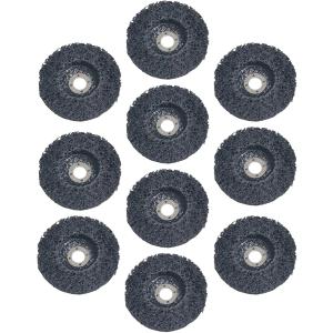 【互換品】 ディスク グラインダー サンダー ペンキ 研磨 クリーニング サビ 取り 錆 バリ 塗装 剥がし 刃(ブラック, 10個)