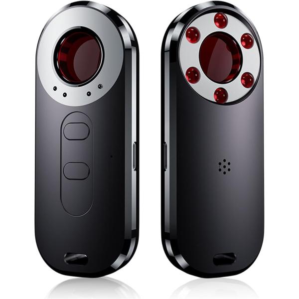 盗聴器発見機 高感度探知機 盗撮カメラ探知器+盗聴器発見器+GPS探知器+防犯アラーム 1台4役 振...