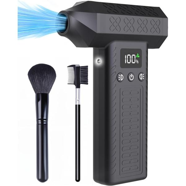 300000rpm電動エアダスター 3段風量調整 世界トップレベル 超強力 最大風速120m/s 小...