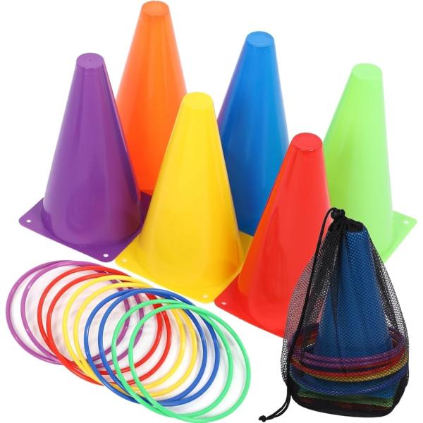 輪投げ 輪投げセット おもちゃ ミニコーン 室内遊び 外遊びグッズ 公園遊び 子供 輪っか 縁日セッ...