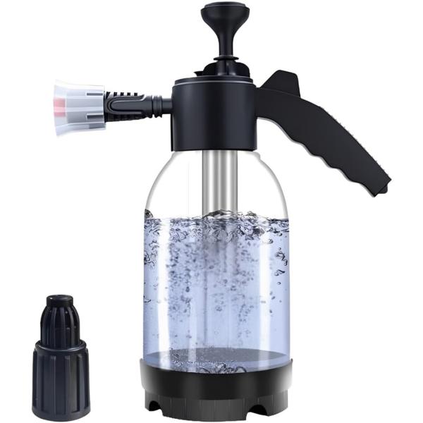 フォームガン 洗車 泡 発泡 高圧洗浄 蓄圧式 噴霧器 手動 散水 コンパクト バイク 庭 ガーデン...