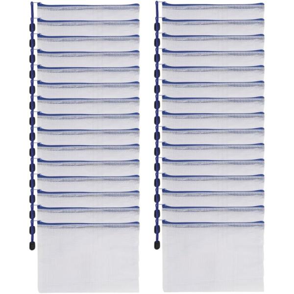 レシートホルダー 集金袋 チャック付き A5サイズ 30個セット