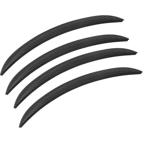 フェンダーモール オーバーフェンダー アーチモール 汎用 カーボン(カーボン4本,  43cm)