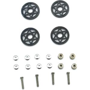 互換品】 ミニ四駆用 2段 アルミローラー 軽量 高精度 13mm 安定走行