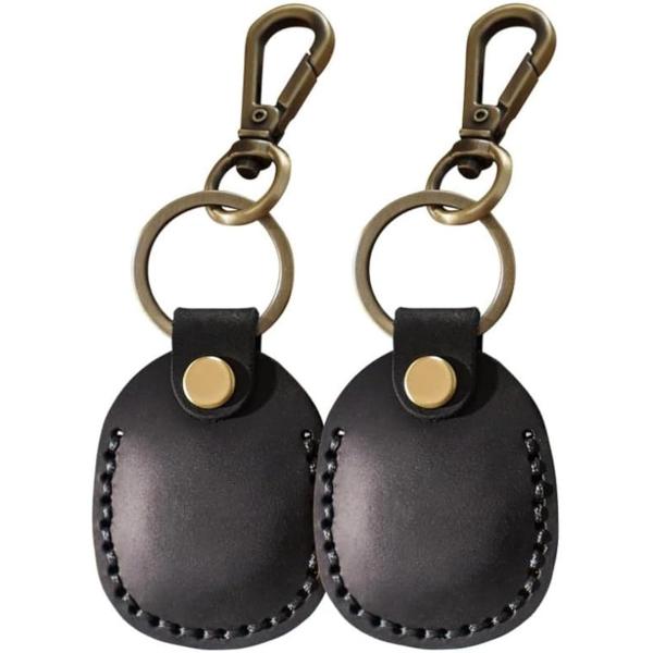 AirTag ケース ビンテージ加工 レザー キーホルダー キーリング 小銭 収納 edyコイン Q...