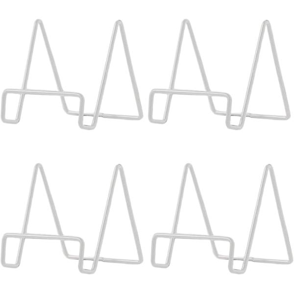 ブックスタンド 本立て ワイヤースタンド 写真立て 色紙 (ホワイト)