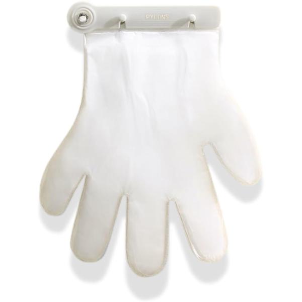 壁掛け手袋ホルダー 使い捨てビニール手袋100枚付き ワンタッチ装着 両面テープ フック対応 掃除(...