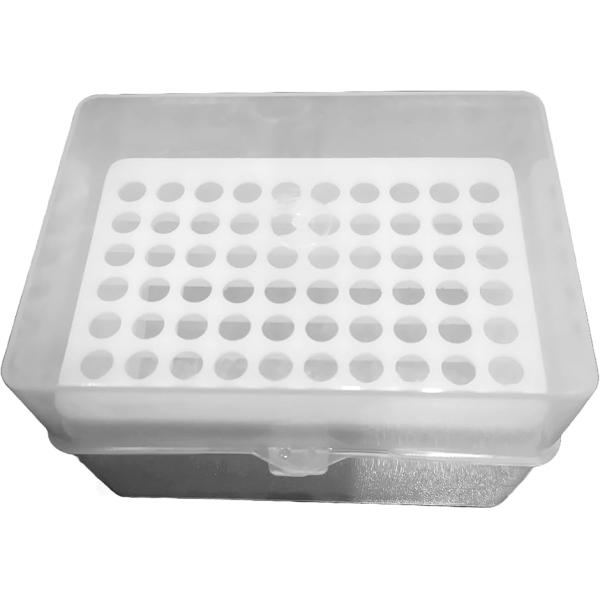 ピペットチップラック 空容器 1個 ピペットチップ収納ケース 1000μL対応 マイクロピペット用 ...