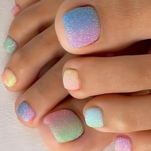 ジェルネイルチップ ペディキュア ペディチップ フットネイル 足用 肌