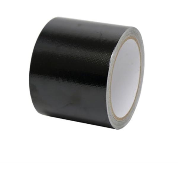 テント補修テープ 強力防水 粘着テープ 屋外対応 裂け防止 黒 修理シール(ブラック,  5cmx5...