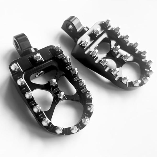 【互換品】ハーレー クロスカントリー フットペグ MX クラブスタイル 左右セット アルミCNC ダ...
