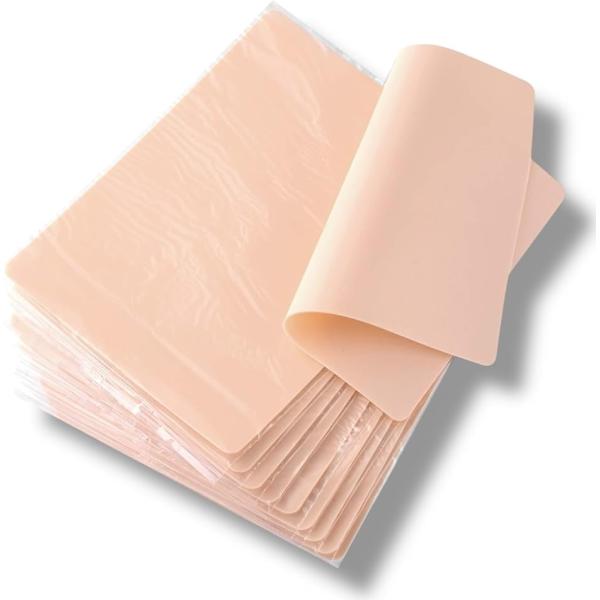 練習用スキン 20枚セット 人工皮膚 タトゥー・メイク・彩色・縫合対応 両面仕様 耐久性 シワになり...