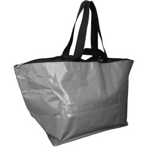 レジャーバッグ ボストンバッグ 大容量 コインランドリー ファスナータイプ 自立 折りたたみ 軽量 ビッグ(グレー)｜スピード発送 ホリック