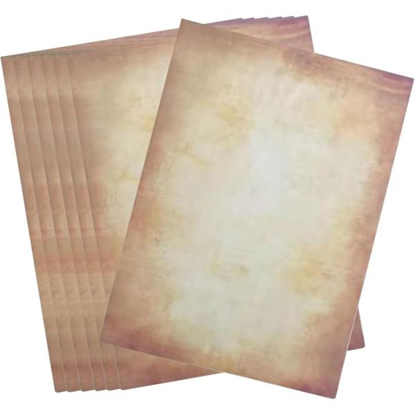 ヴィンテージペーパー ビンテージ アンティーク 紙 A4 印刷 レトロ(Bタイプ 50枚)