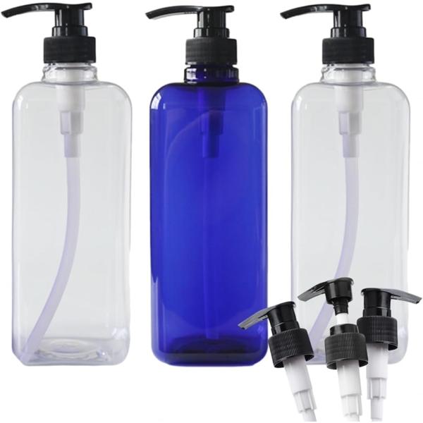 ディスペンサー 1000ml つめかえボトル シャンプーボトル リンス ボディソープ 容器(クリアx...