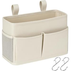 S字フック付き ベッドサイドポケット 大容量