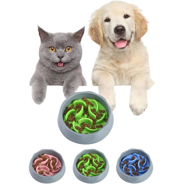 早食い防止 フードボウル 犬 食器 猫 ペット 給食器 2in1｜嘔吐対策 + 肥満防止 洗いやすい...