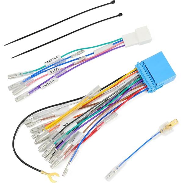 【互換品】オーディオハーネス 互換 20ピン スピードセンサー スズキ 車速 5P ステアリモコン ...