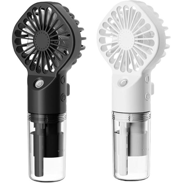 ハンディファン 2個セット 小型 扇風機 加湿 携帯 ミスト 霧吹き 熱中症対策 暑さ対策 冷風 (...