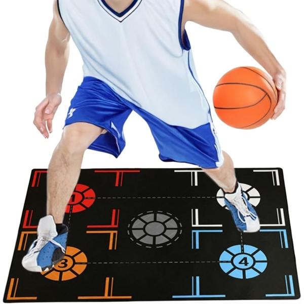 バスケットボール 練習マット ドリブル ステップ フットワーク トレーニング 室内練習 ドリル 滑り...
