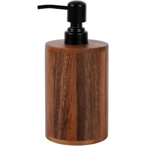 ソープディスペンサー 木製 おしゃれ 手動 液体 詰め替え ボトル 容器