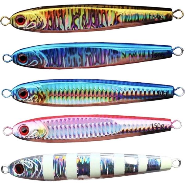 メタルジグ シーバス 青物 ヒラメ TGベイト風 ルアー (メタリック,  120g)