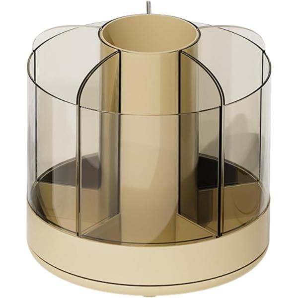 ペン立て 360度回転 鉛筆立て ペンスタンド 大容量 分類収納 小物整理 多機能 卓上収納 オフィ...