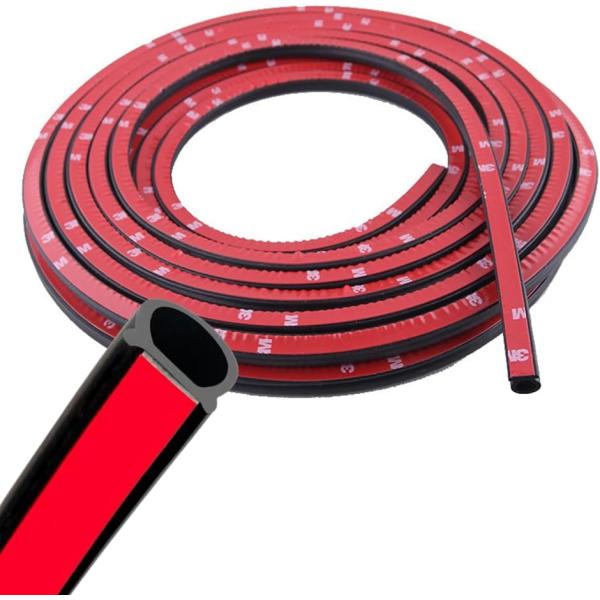 【互換品】 ウェザーストリップ 大D型 10ｍ 静音モール 車用ドアモール 音防止モール 防音 遮音...