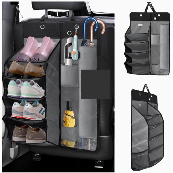 車用マルチシューズラック 傘入れ 靴入れ 車用収納 ハイエース対応 車内整理 省スペース シューズ収...
