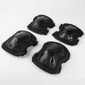 サバゲー プロテクター 装備 肘あて 膝あて ニーパッド (ブラック