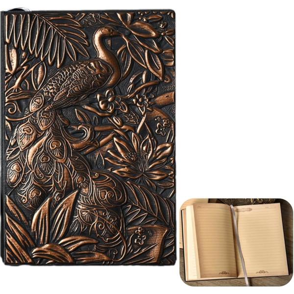 アンティークノート a5 孔雀 おしゃれ 魔導書 日記帳 魔法 自由帳 レトロ 洋書 映画 コスプレ...