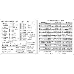 ムイビエン キーボード用ショートカットステッカー(Mac1枚 + Photoshop1枚)
