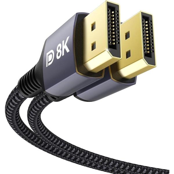 DisplayPort ケーブル DP1.4規格 8K@60Hz / 4K@144Hz HDR HD...