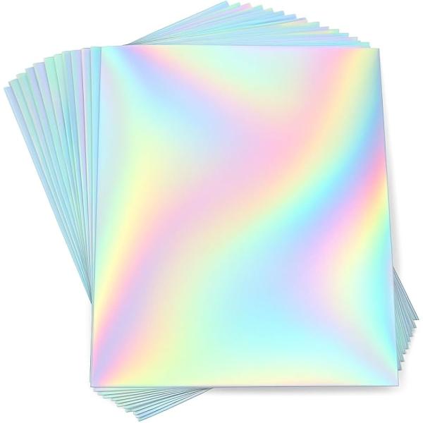 ホログラムシート ホログラムシール 透明 A4 セット 20枚セット(オーロラ)