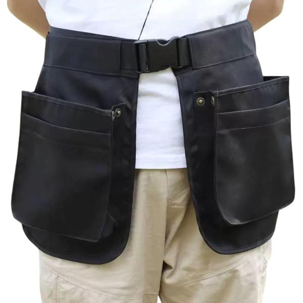 エプロンバック ガーデニングポーチ ツールポーチ 作業ポーチ 腰袋 庭 工具 ベルトポーチ 園芸 多...