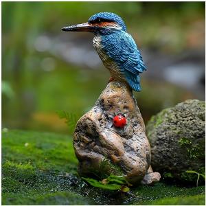 とり 庭 オブジェ 鳥 置物 翡翠 庭に置く動物の置物 ガーデニング