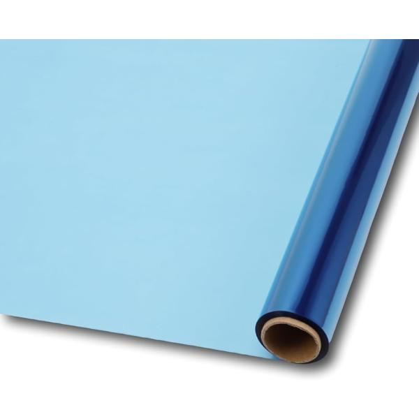 カラーセロファン ロール ラッピング用 大容量 (ブルー)