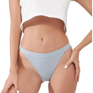 競技用 レディース スポーツ ショーツ ハーフバック ビキニ ハイレグ パンツ 競技用ショーツ ビキニショーツ (ブルーグレー, XL)