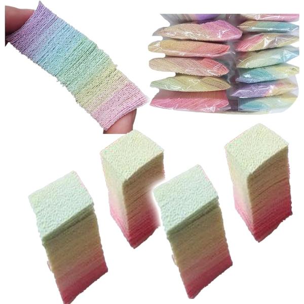 ちりめん 無地 500枚 グラデーション カラフル 手芸 布 はぎれ 和風素材 (グラデーション, ...