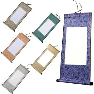 掛け軸 無地 4枚セット 半紙 書道 巻物 画仙紙 和紙 習字 書初め