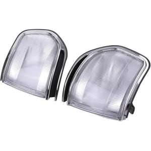 【互換品】トヨタ 用 ランドクルーザー 80 81 角目 4灯 メッキ コーナーランプ クリアー 左...