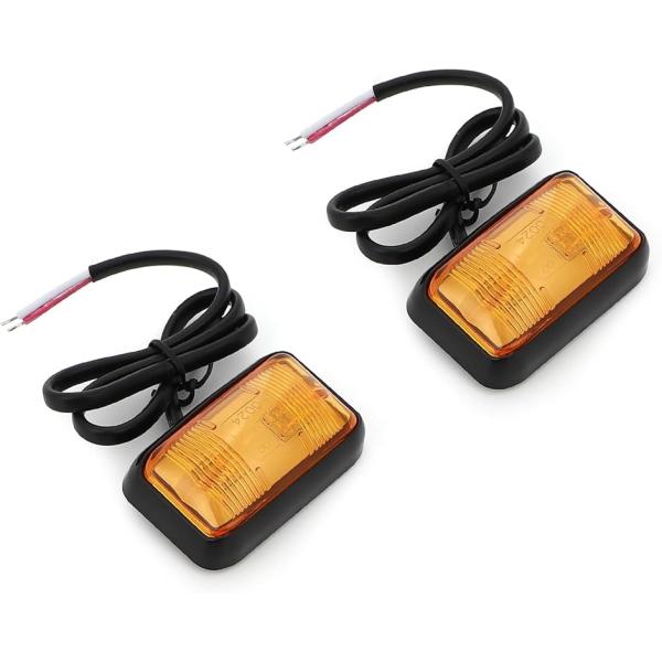 サイド マーカー LED 12v 24v 汎用 2個 セット ランプ トラック 車 バイク ウインカ...