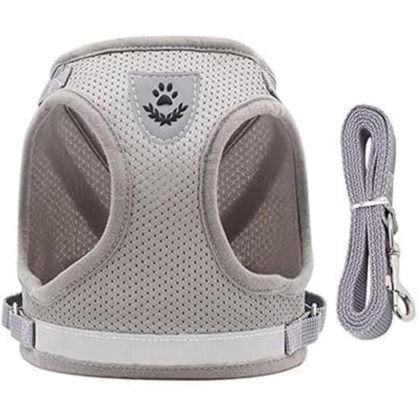 犬 ハーネス メッシュ 犬用ハーネス ペットハーネス 軽量 散歩 お出かけ リード付き 無地 シンプ...