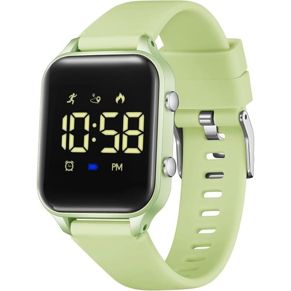 デジタル 腕時計 男の子 子供 活動量計 キッズ 女の子 5ATM防水 充電式 スポーツウォッチ 歩...