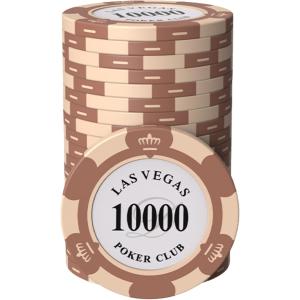 ポーカーチップ クレイ製 カジノチップ 10 面値 単品 20枚セット